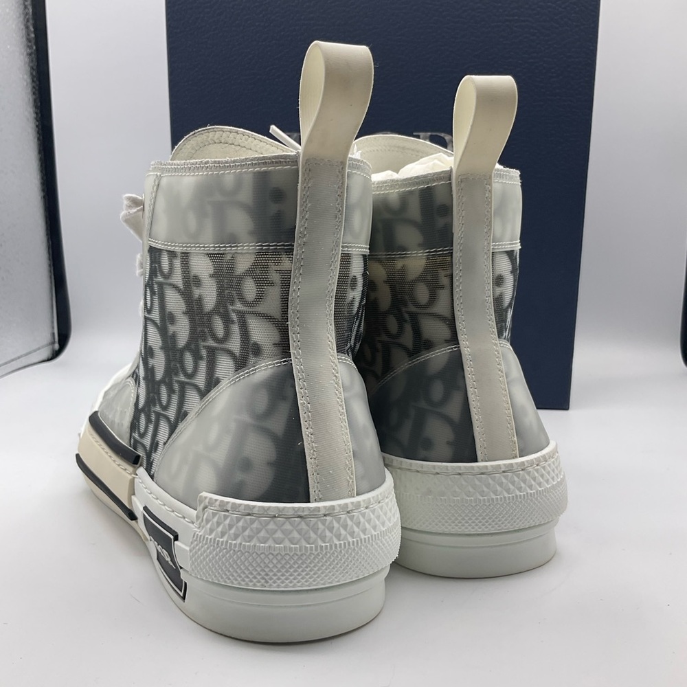 Christian Dior Men's B23 High-Top Sneakers Oblique Coated Canvas Size 43 US 10 - Picture 5 of 16